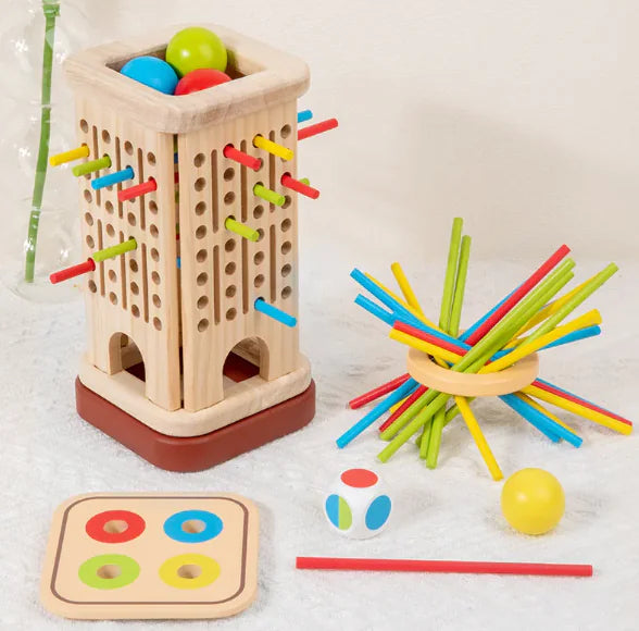 Timber Tower Balancing Game