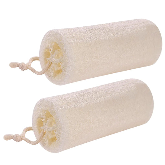 EcoPure Natural Loofah Twin Pack - 6” Exfoliating Scrubber