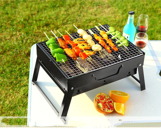 Compact Charcoal BBQ Station