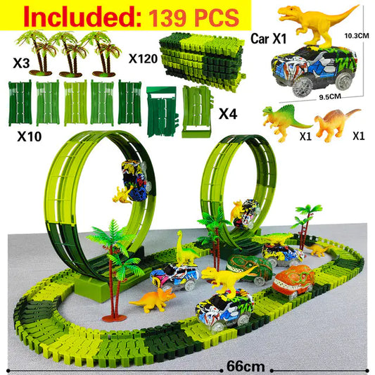 Electric Dino Rail Adventure Set