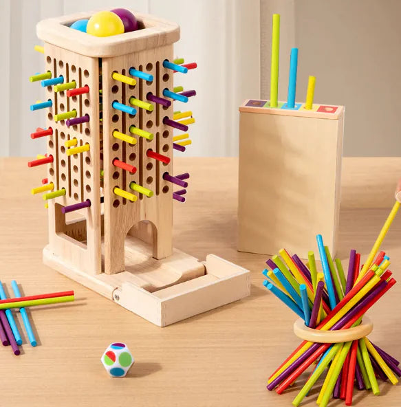 Timber Tower Balancing Game