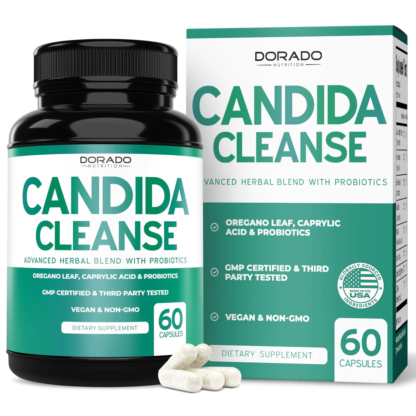 Candida Detox Pro 60 - Herbal Digestive Support