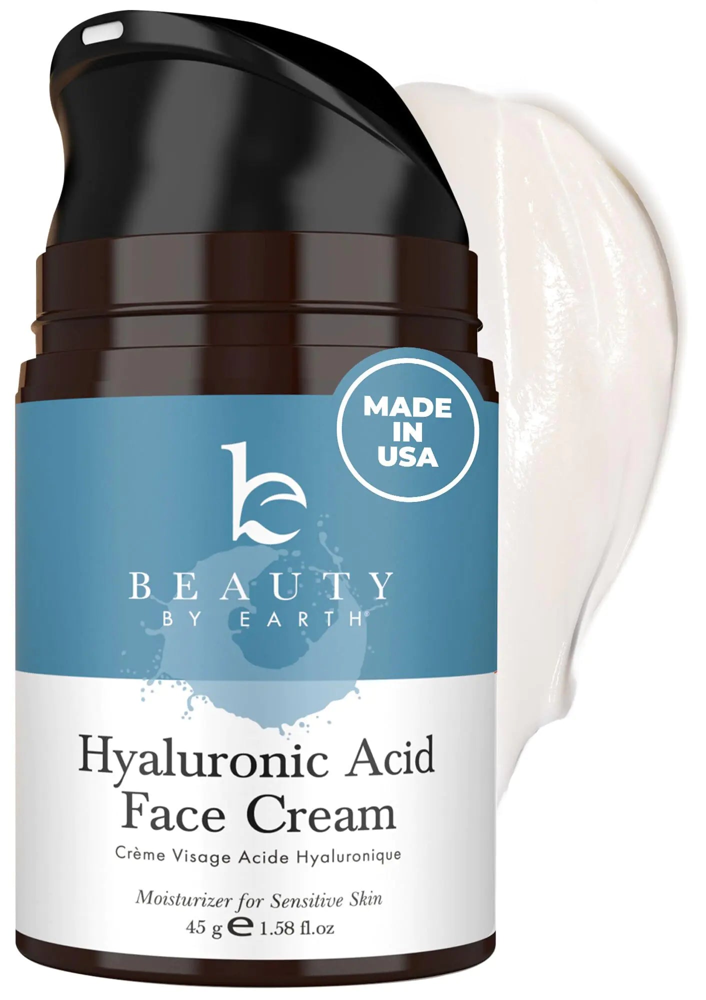 Pure Radiance Hyaluronic Face Moisturizer - Organic USA Made Anti-Aging Cream