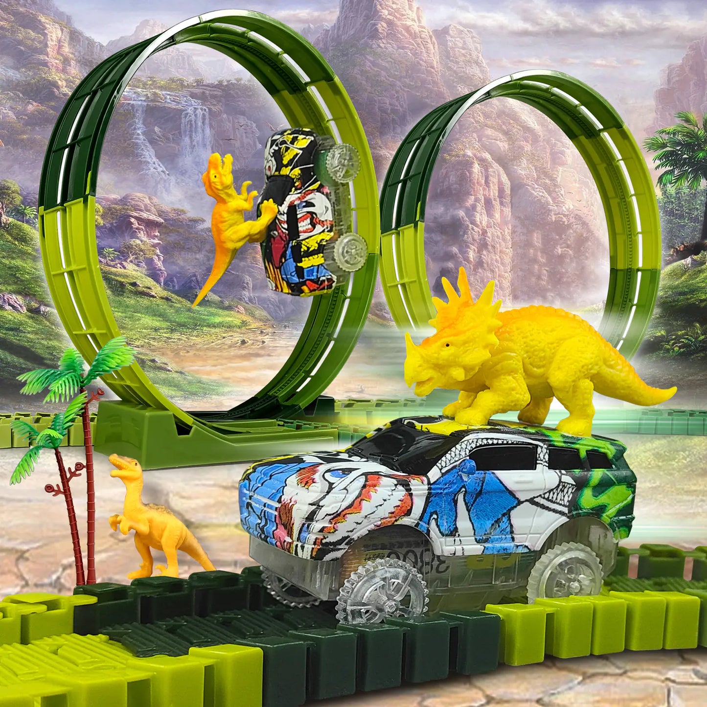 Electric Dino Rail Adventure Set