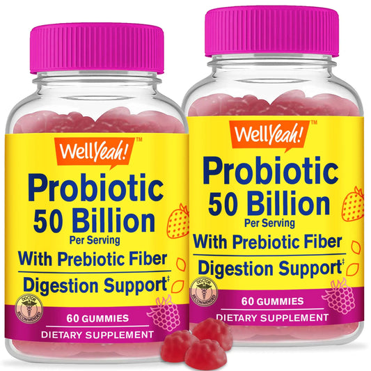 GutWell Berry Probiotic Gummies - 60 Count DualPack