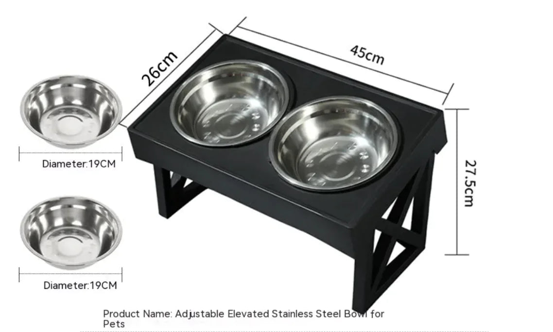 Adjustable Height Slow-Feeder Bowl