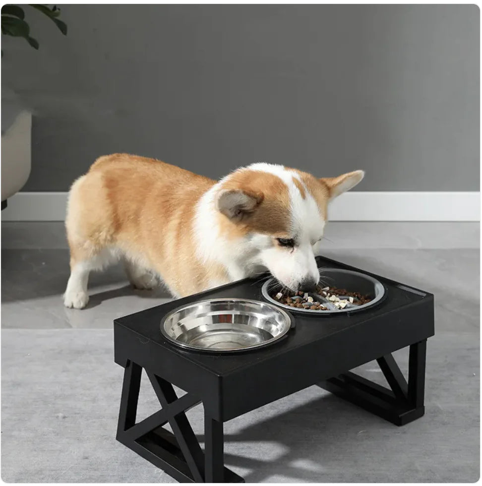 Adjustable Height Slow-Feeder Bowl