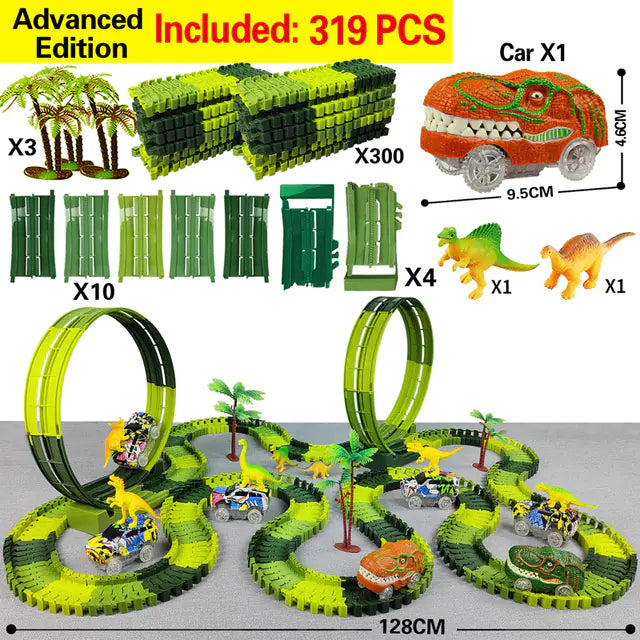 Electric Dino Rail Adventure Set