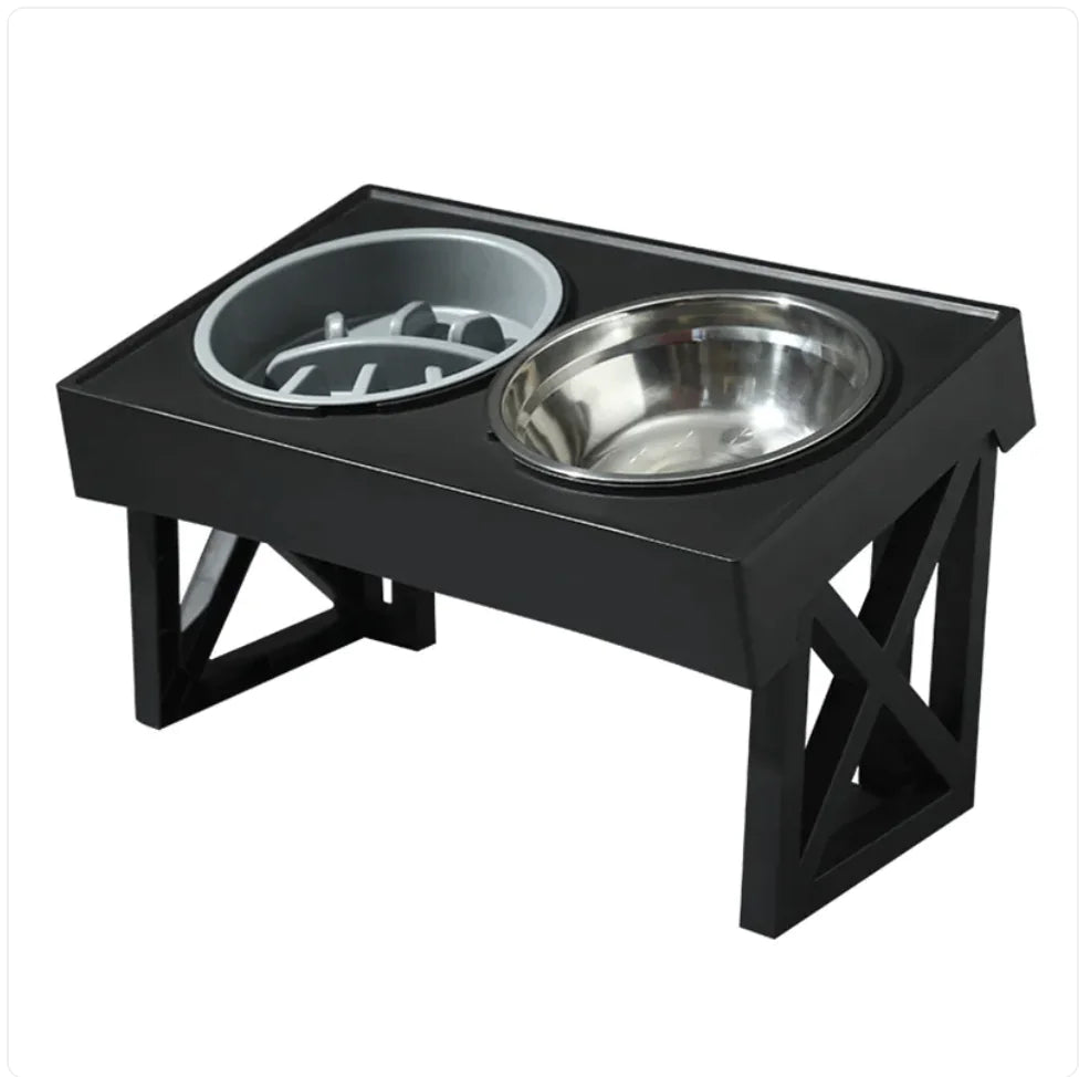 Adjustable Height Slow-Feeder Bowl