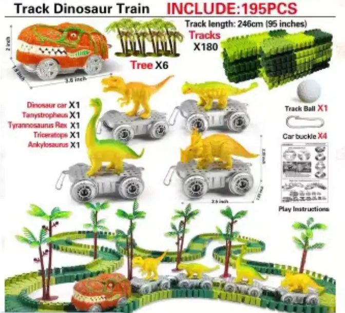 Electric Dino Rail Adventure Set